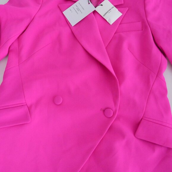 Generation Love New York Goldie Magenta Pink Single Button Blazer S - Picture 7 of 12